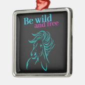 Sei frei und frei ornament aus metall (Links)