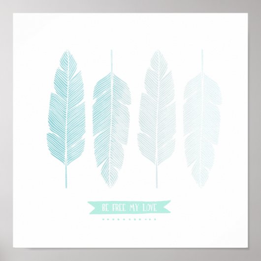 Sei frei von meiner Liebe. Dekor im Kinderzimmer. Poster (Vorne)