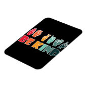 Sei freundlich ASL American Sign Language Magnet (Linke Seite)