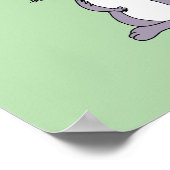 "Sei freundlich" Bunny Poster (Ecke)