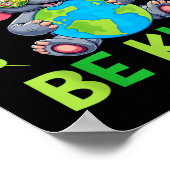 Sei freundlich Elefant Erdentag Planet Welt Freund Poster (Ecke)