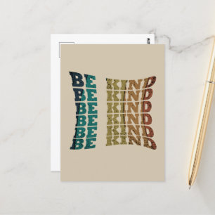 Sei freundlich Freundlichkeit Postkarte