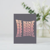 Sei freundlich Freundlichkeit Postkarte (Stehend Vorderseite)