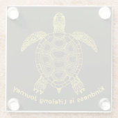 Sei freundlich glasuntersetzer (Rückseite)