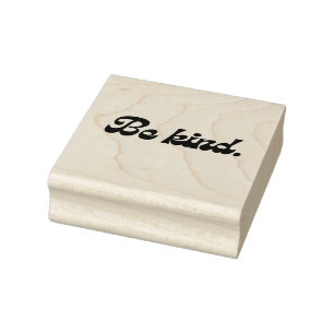 Sei freundlich gummistempel
