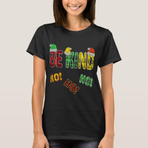 SEI FREUNDLICH HO HO HO LUSTIGER WEIHNACHTS-KARO-S T-Shirt