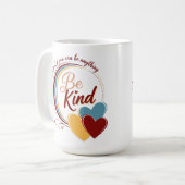 Sei freundlich kaffeetasse (Vorderseite Links)