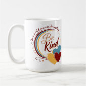 Sei freundlich kaffeetasse (Links)