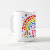 Sei freundlich kaffeetasse (Vorderseite Links)