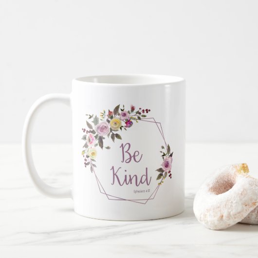 Sei freundlich kaffeetasse (Mit Donut)