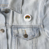 Sei freundlich LGBTQ Regenbogen Positivität Button (Beispiel)