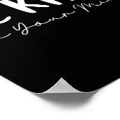 Sei freundlich minimalist liebe freundlichkeit pos poster (Ecke)