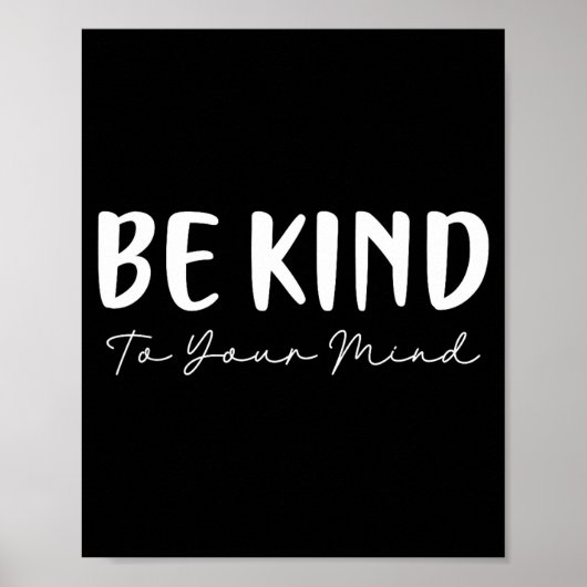 Sei freundlich minimalist liebe freundlichkeit pos poster (Vorne)
