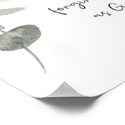 Sei freundlich minimalistisch botanisch poster (Ecke)