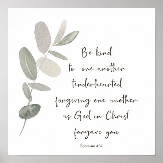 Sei freundlich minimalistisch botanisch poster (Vorne)