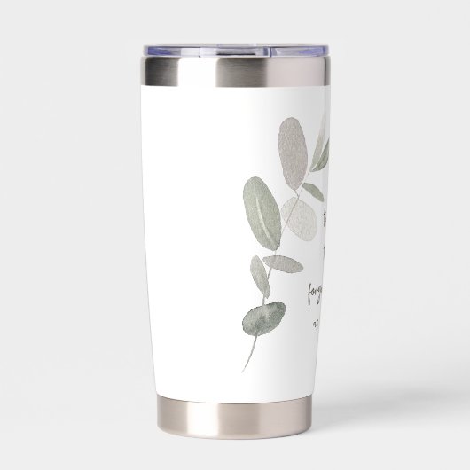 Sei freundlich minimalistisch botanisch thermobecher (Vorderseite)