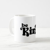 Sei freundlich Minimalistisch Kaffeetasse (Vorderseite Links)