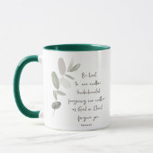 Sei freundlich minimalistischer Botanik Tasse (Links)