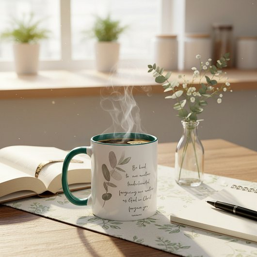 Sei freundlich minimalistischer Botanik Tasse