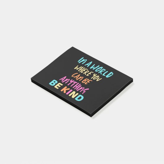 Sei freundlich post-it klebezettel (angewinkelt)