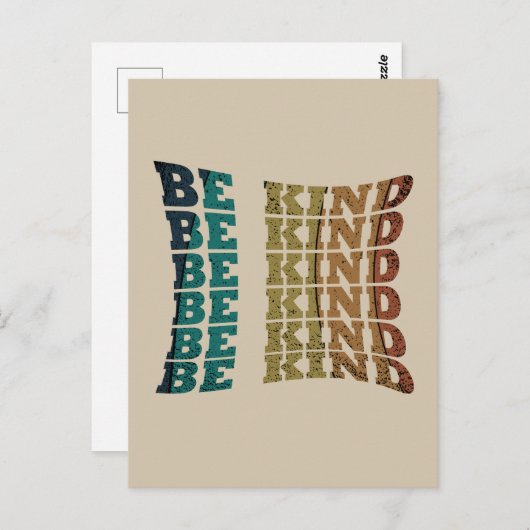 Sei freundlich postkarte (Vorne/Hinten)
