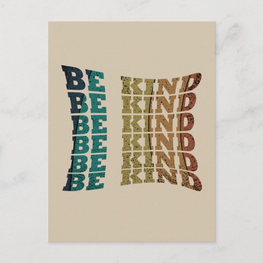 Sei freundlich postkarte (Vorderseite)