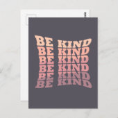 Sei freundlich postkarte (Vorne/Hinten)