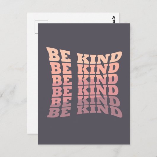 Sei freundlich postkarte (Vorne/Hinten)