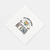 Sei Freundlich Regenbogen Herz Hände Vintage Vekto Serviette (Ecke)