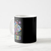 Sei freundlich Regenbogen Schuppen Fisch Lehrer Le Kaffeetasse (Vorderseite Links)