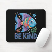 Sei freundlich Regenbogen Schuppen Fisch Lehrer Le Mousepad (Mit Mouse)