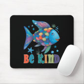 Sei freundlich Regenbogen Schuppen Fisch Lehrer Le Mousepad (Mit Mouse)
