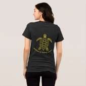 Sei freundlich Tri-Blend shirt (Rückseite voll)