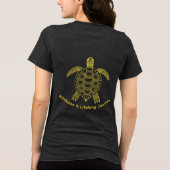 Sei freundlich Tri-Blend shirt (Rückseite)