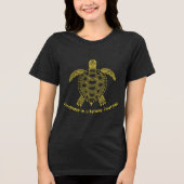 Sei freundlich Tri-Blend shirt (Vorderseite)