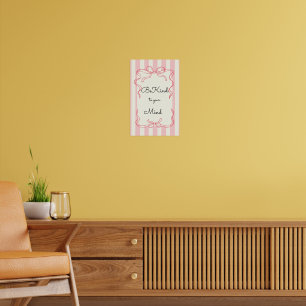 Sei freundlich zu deinem Geist Motivationsposter Poster