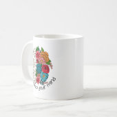 Sei freundlich zu deinem Verstand Positive geistig Kaffeetasse (Vorderseite Links)