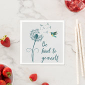 Sei freundlich zu dir selbst Florale Papiertücher Serviette (Beispiel)