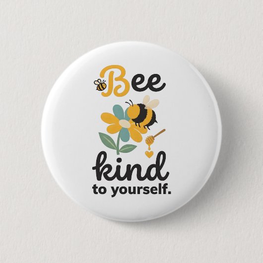 Sei freundlich zu dir selbst Psychische Gesundheit Button (Vorderseite)
