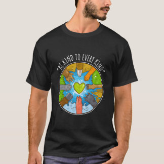 Sei freundlich zu jeder Art für Vegetarier Veganer T-Shirt