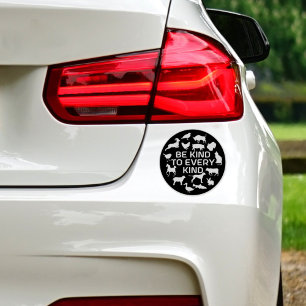 Sei freundlich zu jeder Art, Veganer Aktivismus, Aufkleber