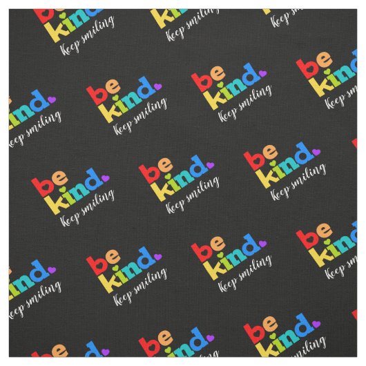 Sei freundlicher, farbiger Regenbogen-Sondertext Stoff (Muster)