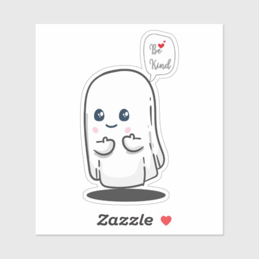 Sei freundlicher Geist, Ghost Clipart Aufkleber (Blatt)