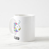 Sei freundlicher Regenbogenfisch Lehrer Leben Unte Kaffeetasse (Vorderseite Links)
