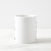 Sei freundlicher Regenbogenfisch Lehrer Leben Unte Kaffeetasse (Mittel)