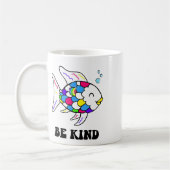 Sei freundlicher Regenbogenfisch Lehrer Leben Unte Kaffeetasse (Links)