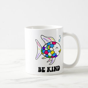Sei freundlicher Regenbogenfisch Lehrer Leben Unte Kaffeetasse