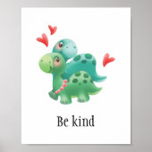 Sei freundliches Baby- oder Kinderzimmerposter mit Poster (Vorne)