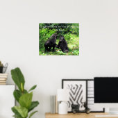 Sei freundliches Poster - Baby Gorilla Quote Poste (Heimbüro)