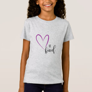 Sei freundliches T-Shirt, Güte, Liebe, Rotes Herz T-Shirt